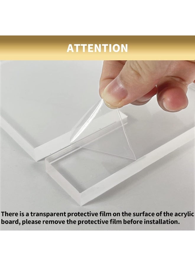 TPGP Wine Rack 8 Bottle Countertop Lattice Freestanding Small Wine Holder Modern Transparent Acrylic Plastic Free Standing Table Storage Wine Bottle Stand for Home Kitchen Bar Cabinets - Fit Party - Image 3