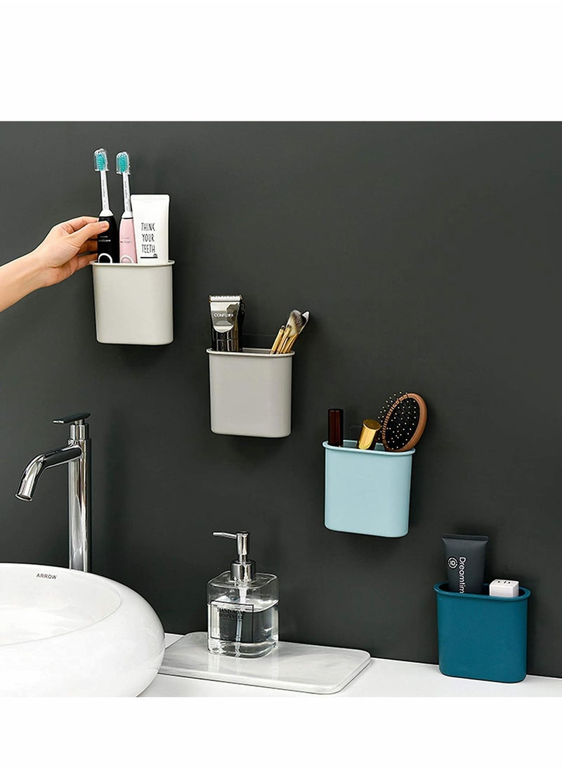 Generic Wall Mounted Toothbrush Holder for Bathroom Self Adhesive Organizer for Electric Toothbrush Toothpaste and Razor  - Image 4