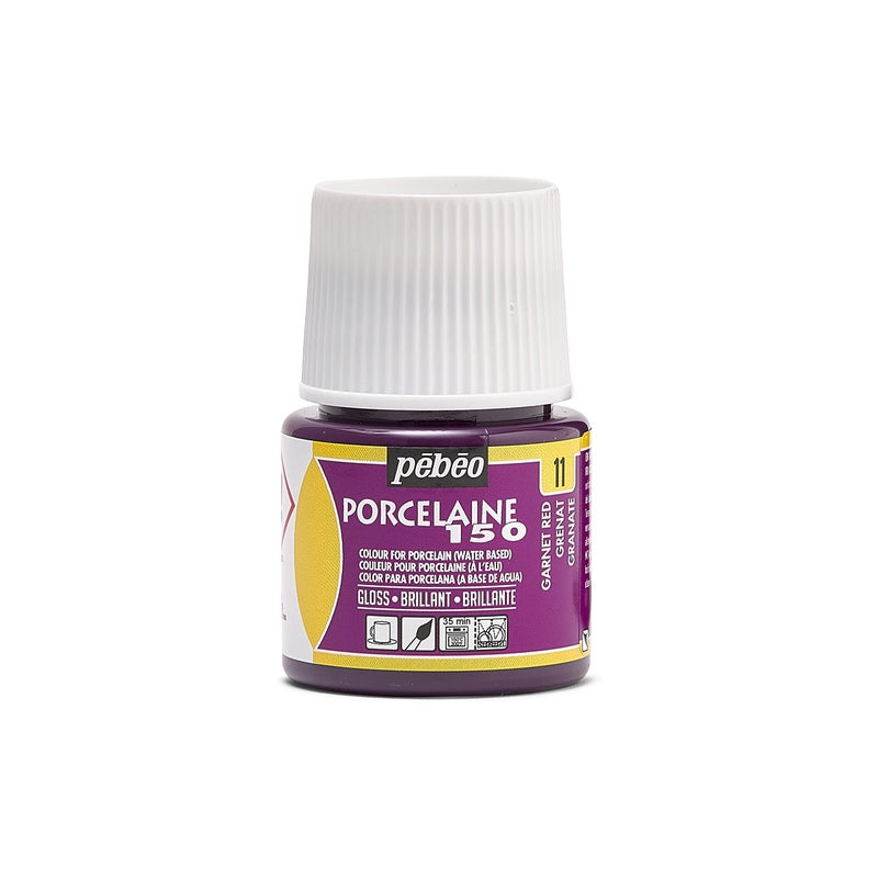 Pebeo 024011 Porcelaine 150 China Paint 45 ml Bottle Garnet Red - Image 2