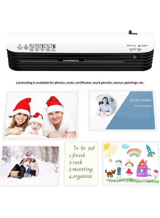 A4 Hot & Cold Laminator with 15 Laminating Pouches (A4/A5/A6 5 Each), ABS Anti-Jam, Fast Warm-Up, for Home & Office - Image 5
