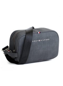 Tommy Hilfiger Plus Tommy Hilfiger Clutch & Crossbody Grey Bag with Logo and Stripe  - Image 1
