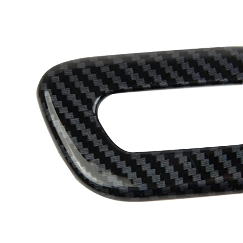 crosselec Carbon Fiber Sun Visor Vanity Cover Button Trim for Chevrolet Corvette C8 2020-2025 - Image 4