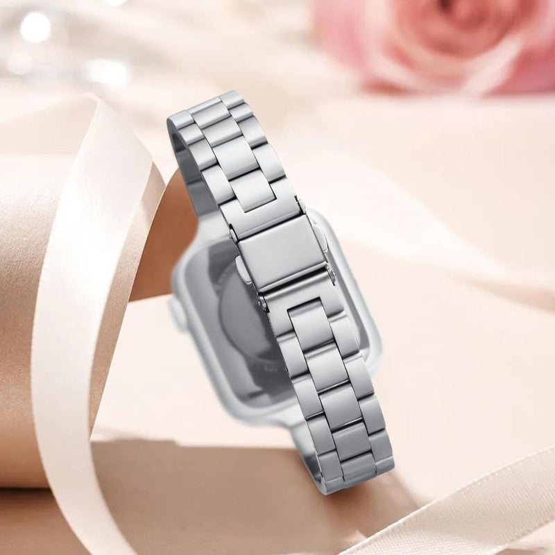 Thin Metal Replacement Watch Band For Apple Watch 44mm 45mm 46mm 49mm - Image 2