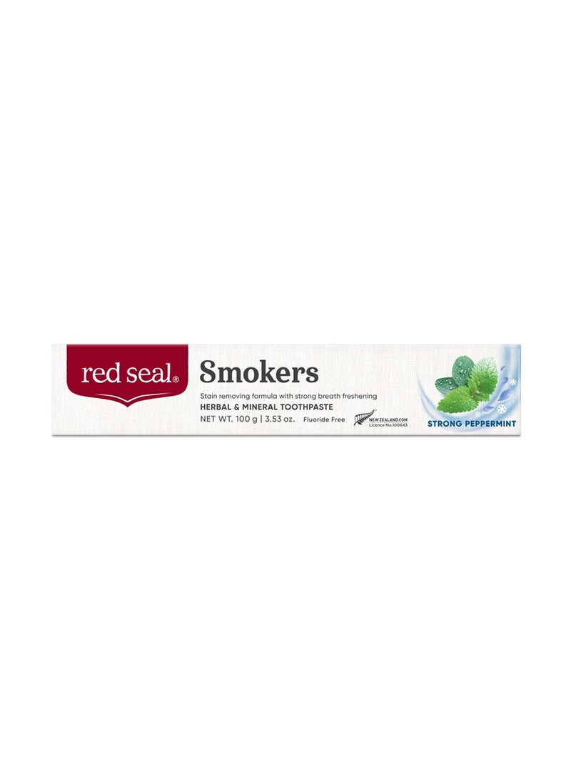 Red Seal Smokers Strong Breath Freshener to Effectively Remove Surface Stains, Natural and Refreshing, Suitable for both Smokers &Non-smokers, 100g - Image 1