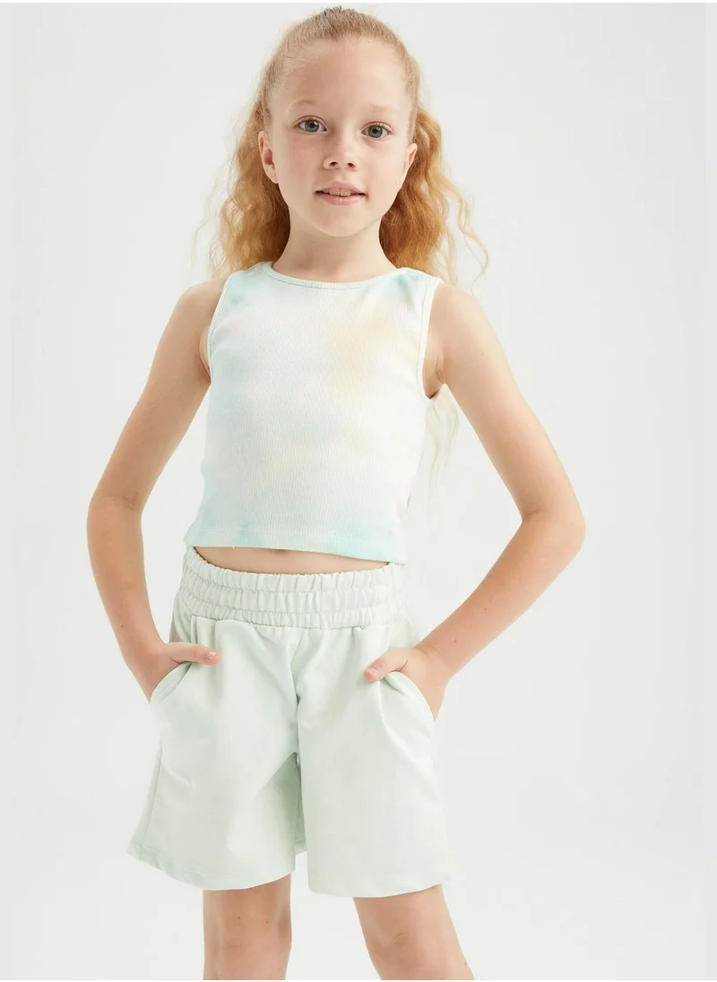 DeFacto Sleeveless Batik Print Lounge Set