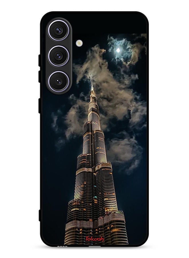 Tolwak Samsung Galaxy S25 Protective Case Cover Burj Khalifa In Night - Image 1