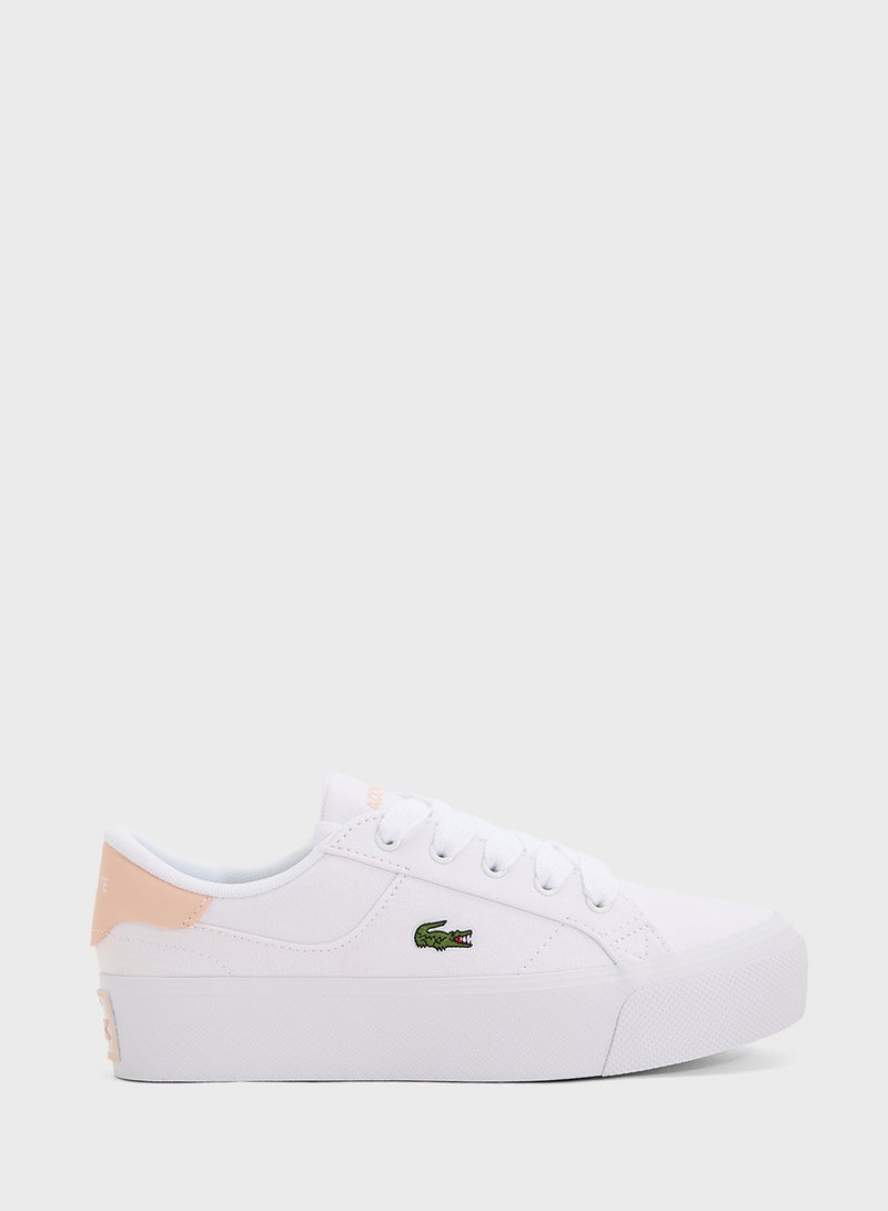 LACOSTE Vulcanized Ziane Platform Low Top Sneakers - Image 1
