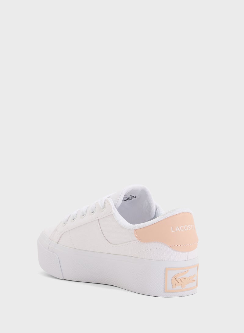 LACOSTE Vulcanized Ziane Platform Low Top Sneakers - Image 2