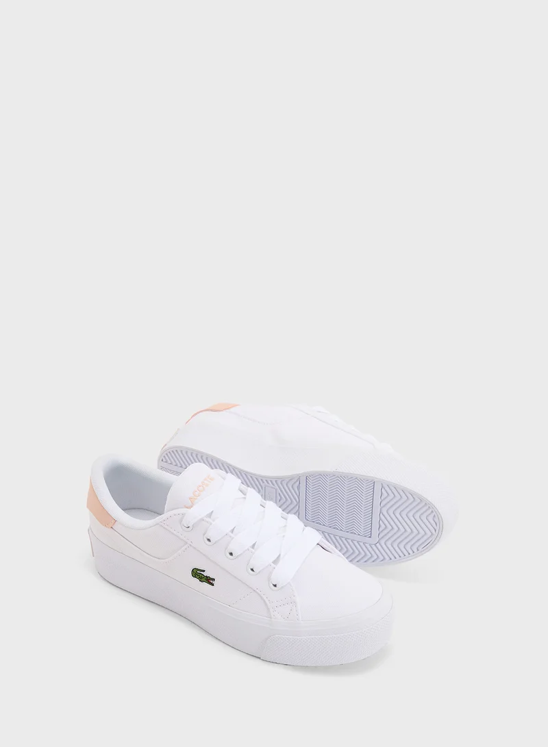 LACOSTE Vulcanized Ziane Platform Low Top Sneakers