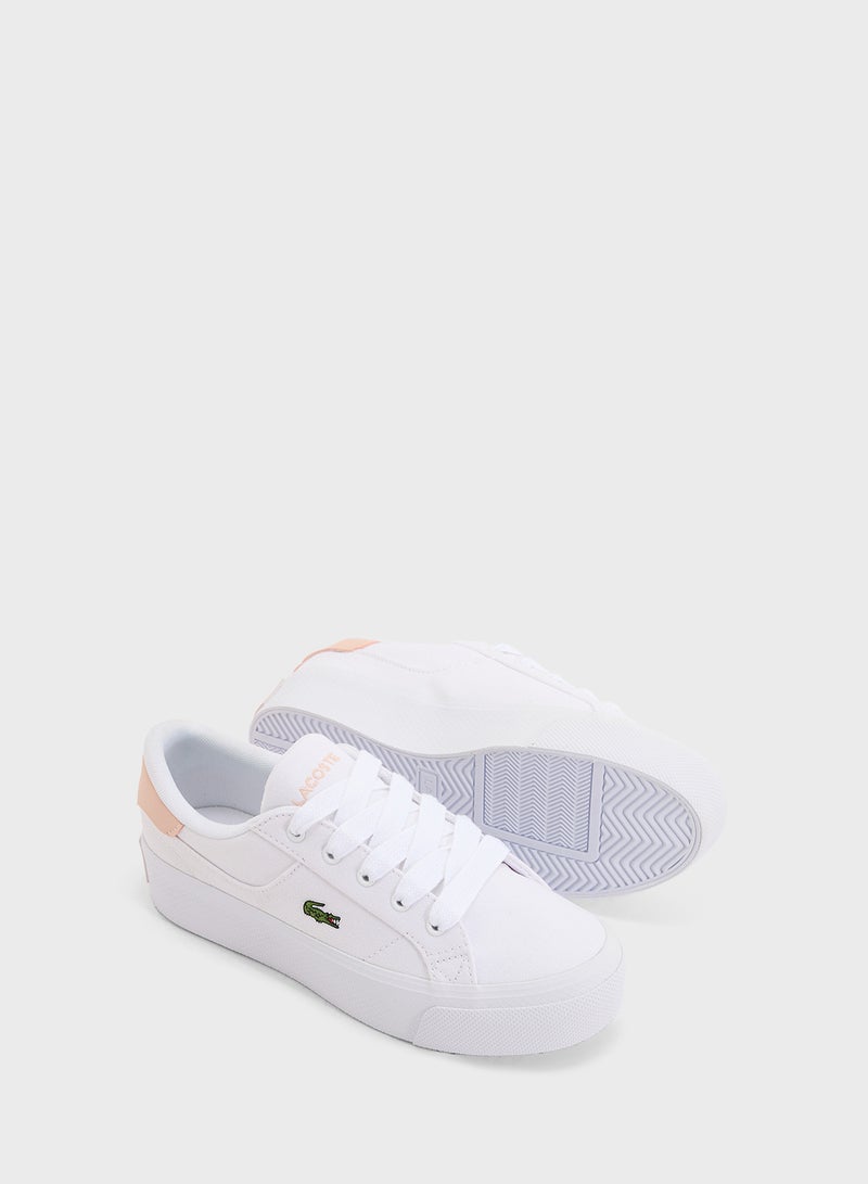 LACOSTE Vulcanized Ziane Platform Low Top Sneakers - Image 4