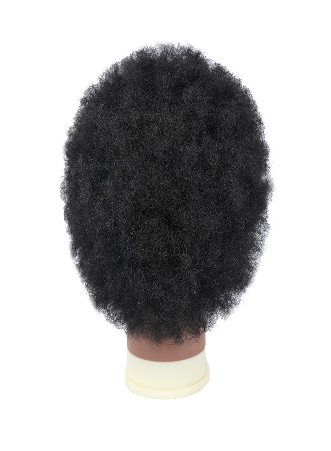 Stancia 6’’ Afro Male Mannequin Head with Beard, Manicans Full Head Real Hair for Hairdresser Barber, Manikin Head for Practice Styling Cornrow Braiding with Clamp Stand - Image 3