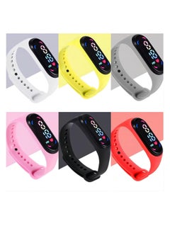 Generic Kids Water Resistant Silicone Digital Watch 6PCS  - Image 1