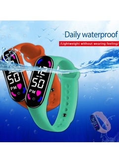 Generic Kids Water Resistant Silicone Digital Watch 6PCS  - Image 2
