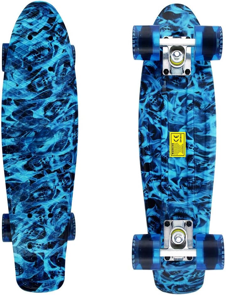 Meketec Skateboards Complete 22 Inch Mini Cruiser Retro Skateboard for Kids Boys Youths Beginners - Image 2