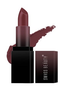 Swiss Beauty Hd Matte Pigmented Smudge Proof Lipstick Brandy Harrington 3.5G