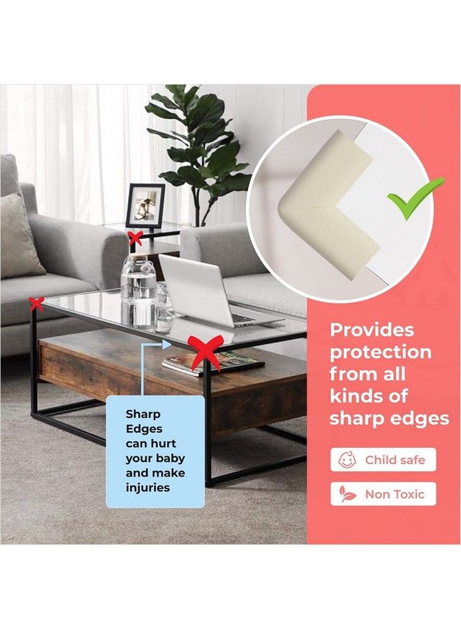 BABYSAFEHOUSE 4 Piece Furniture And Table Corner Edge Guards (White) - Image 5