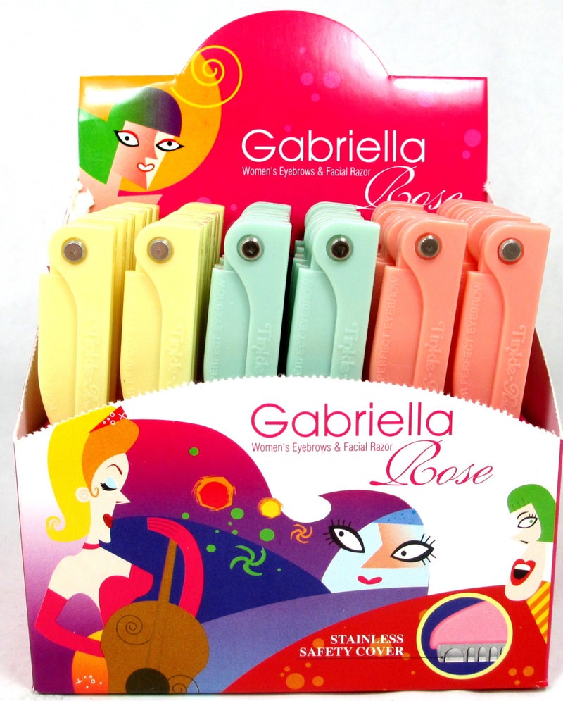 Gabriella 36 Pack Gabriella Womens Folding Eyebrows  Facial Razor