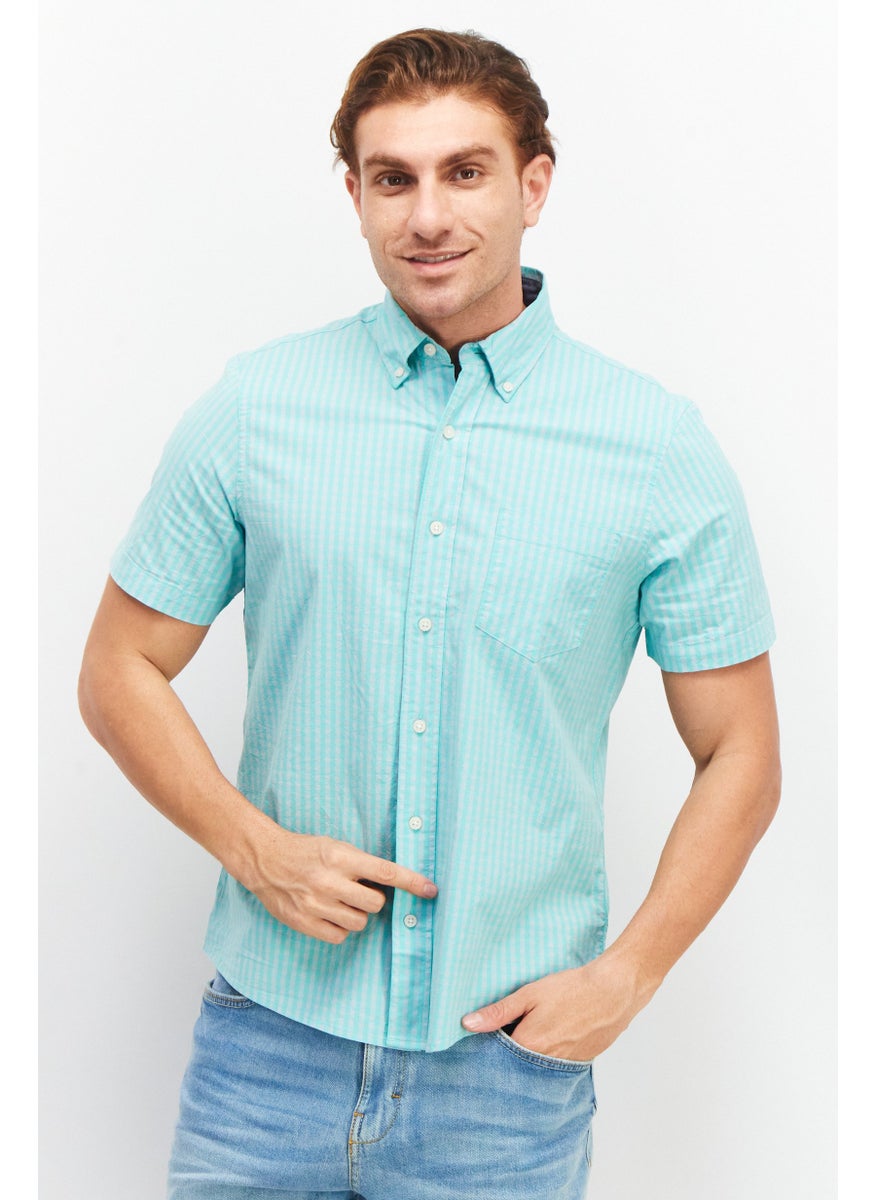 Men Regular Fit Gingham Short Sleeves Casual Shirt, Green - pzsku/ZD88411D72D1F9EF99850Z/45/_/1737641971/42df534d-b4c7-43b6-9c79-732efda09497