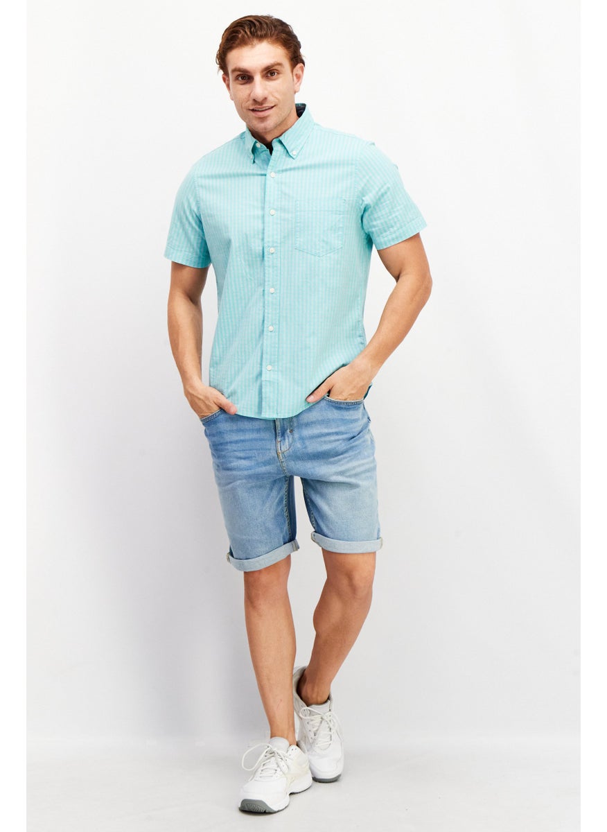 Men Regular Fit Gingham Short Sleeves Casual Shirt, Green - pzsku/ZD88411D72D1F9EF99850Z/45/_/1737641992/34b210e4-8e83-4aaa-9ebf-4fd9c1b39967