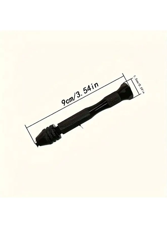Black 11 Piece Hand Twisted Drill Set Ginkgo Seedling Model DIY Tool - Image 4