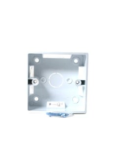 Elitco - 1 Gang Surface Back Box for Switch Socket (3 x 3 inches) White Color, 35mm. Deep