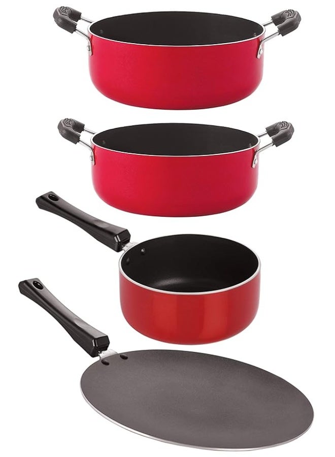 Nirlon Dishwasher Safe Non Stick Aluminium Cookware Set - Image 1