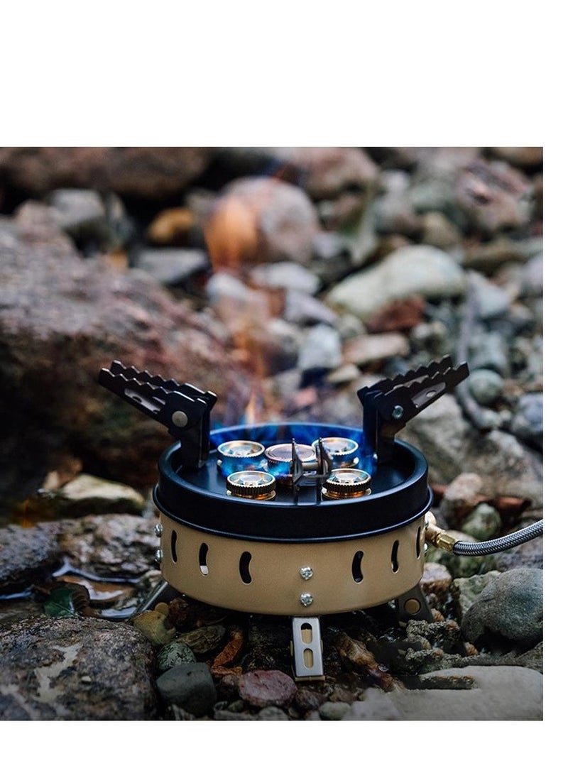 CAMPING FAMILY - Outdoor Compact Size Camping Portable Stoves Tourist Cooking Accessory Foldable Gas stove High Power - Image 1