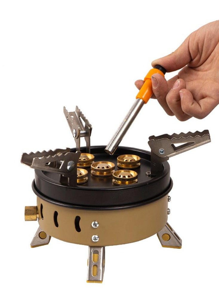 CAMPING FAMILY - Outdoor Compact Size Camping Portable Stoves Tourist Cooking Accessory Foldable Gas stove High Power - Image 1