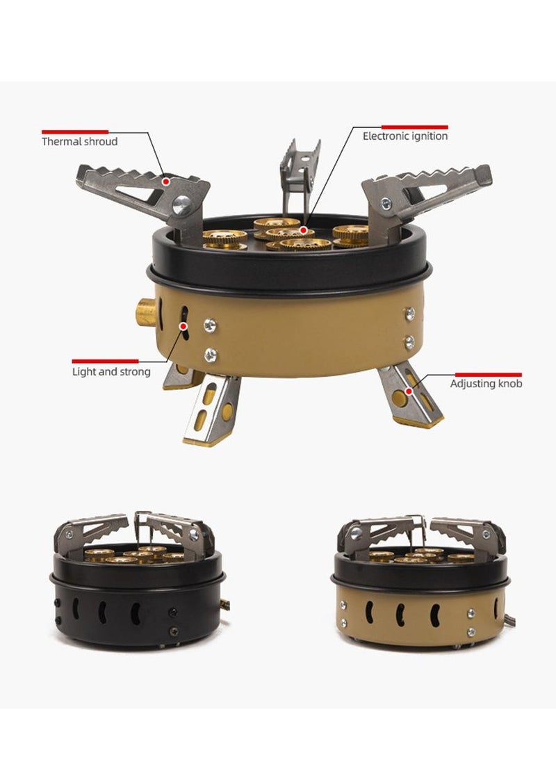 CAMPING FAMILY - Outdoor Compact Size Camping Portable Stoves Tourist Cooking Accessory Foldable Gas stove High Power - Image 1