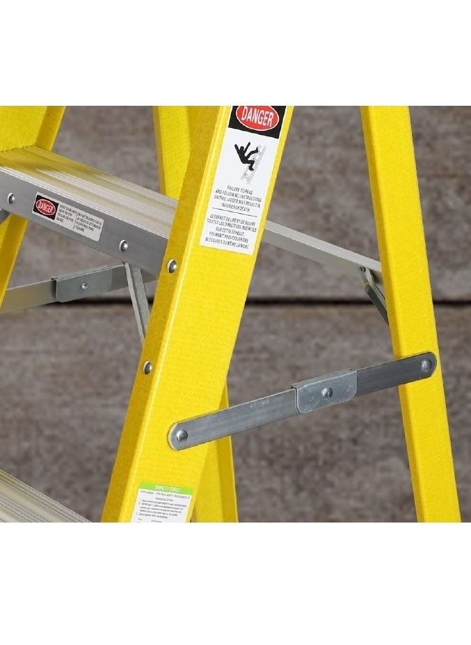 STANLEY Step Ladder | 4 Steps Fiber Ladder | Anti Slip Steps | Non-Slip Rubber Edge Guards | 150 KG Loading Capacity | EN131 Approved - pzsku/ZD8845454C06C90C10505Z/45/_/1675323085/20dbe04b-b9b4-4b7e-9f33-ffe6059eaba5