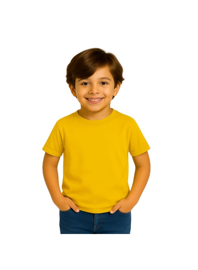 NENOUSH Kids Unisex T-Shirt For Boys & Girls | Soft Cotton Half Sleeve Tee | Comfortable Round Neck Everyday Wear | Casual Outfit For School,Play - Image 1