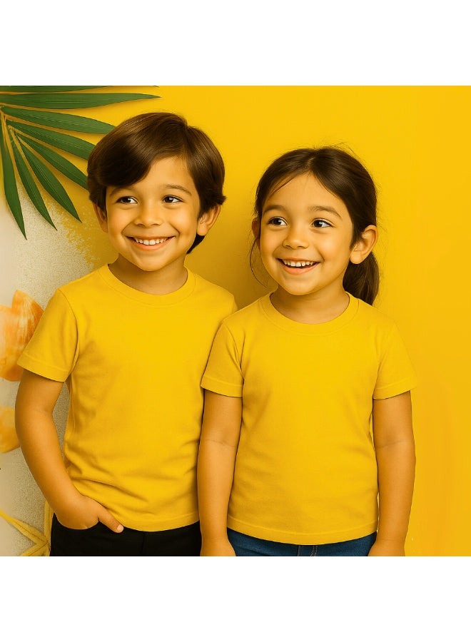 NENOUSH Kids Unisex T-Shirt For Boys & Girls | Soft Cotton Half Sleeve Tee | Comfortable Round Neck Everyday Wear | Casual Outfit For School,Play - Image 4