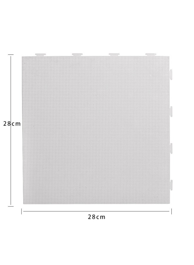 Super-large Bean Template Can Be Spliced White Transparent 2.6mm 5mm Bean Template Jigsaw Puzzle-Color:2.6mm Oversized Square BCPH01 - Image 1