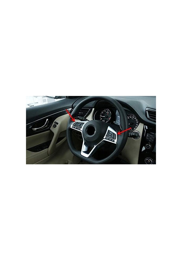 Wivplex ABS Matte Steering Wheel Button Cover Trim for Nissan Leaf 2018-2019 - Image 4