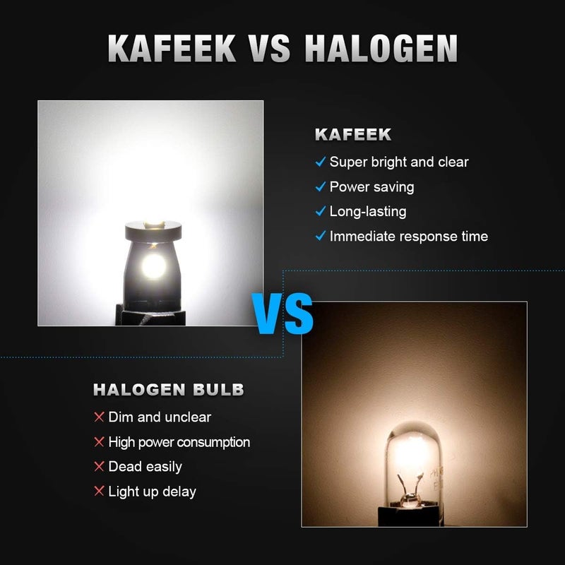 KAFEEK 20x T10 Wedge 194 168 2825 W5W Super Bright LED Bulbs - Xenon White - Image 4