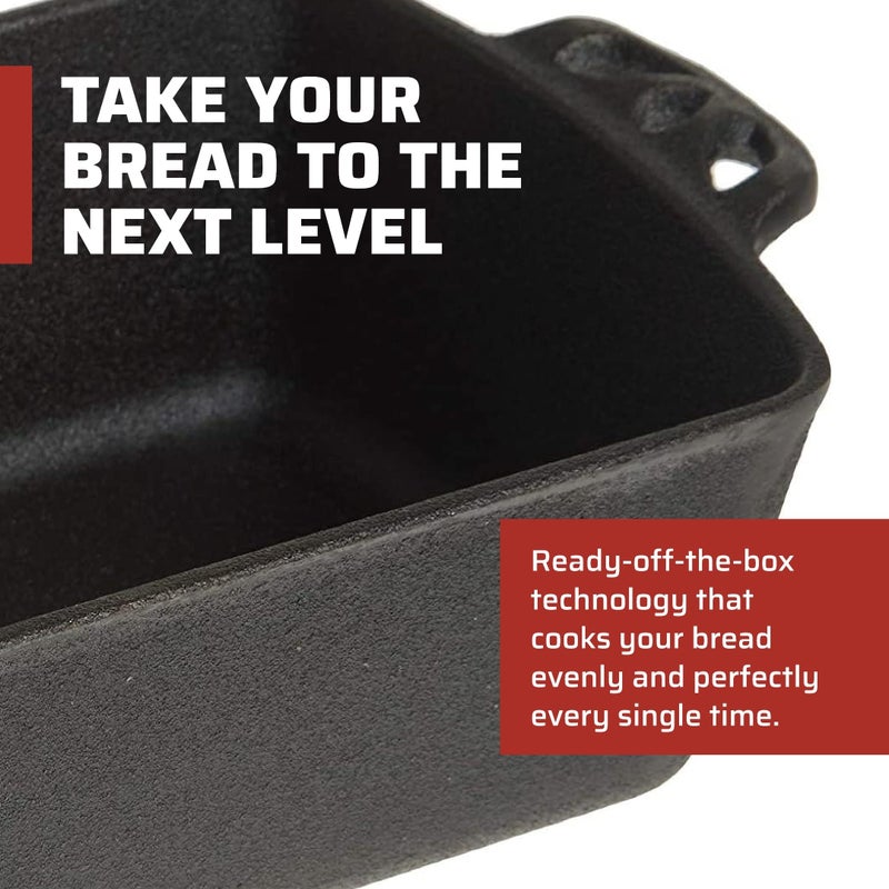 Camp Chef Home Seasoned Cast Iron Bread Pan - Image 2
