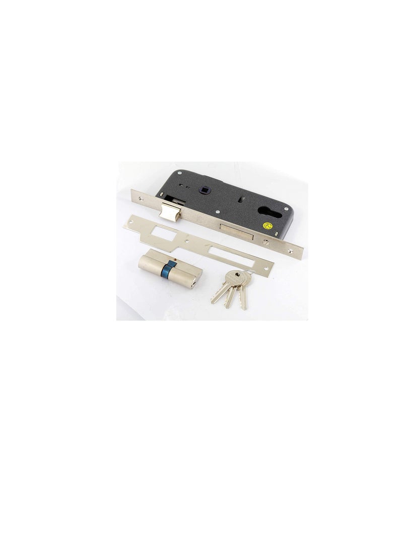 ROBUSTLINE Robustline Door Lockset (Handle and Lockbody) | 85MM Centre to Centre | Gold Color - Image 3
