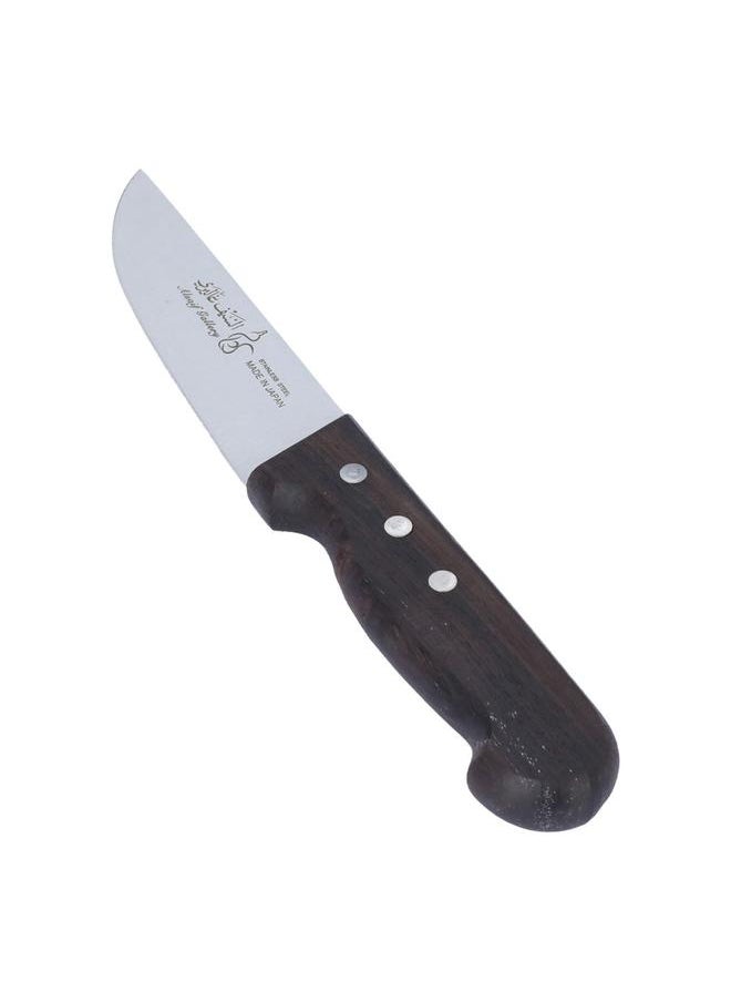 Alsaif - Steel Knife 5 Inches Wooden Handle Japanese Dark Brown - Image 1