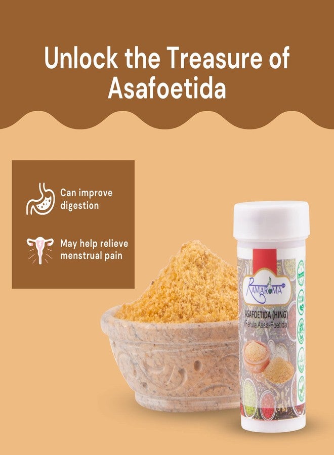 Ramaroma Asafetida (Hing) Ground 0.35oz (10g) ~ All Natural | Salt Free | Vegan | Non-GMO | Asafoetida Indian Spice | Best for Onion Garlic Substitute - Image 5