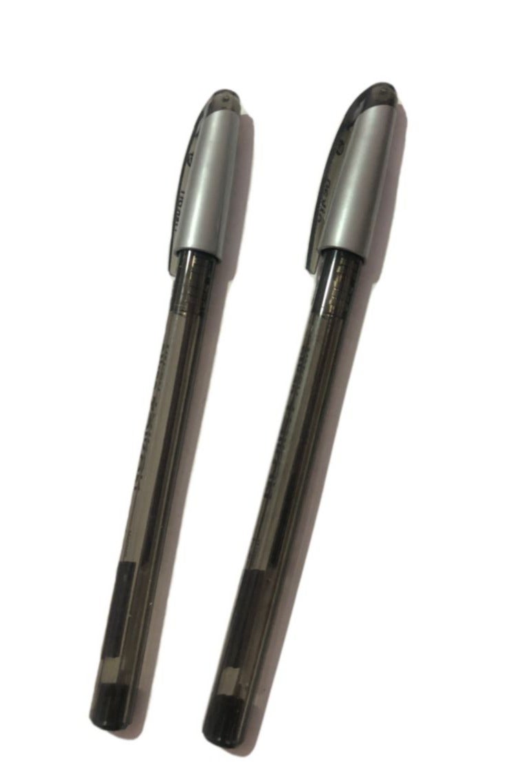 قلم حبر جاف 0.7 مم، حبر سائل ناعم، مجموعة من 5 قطع - اسود