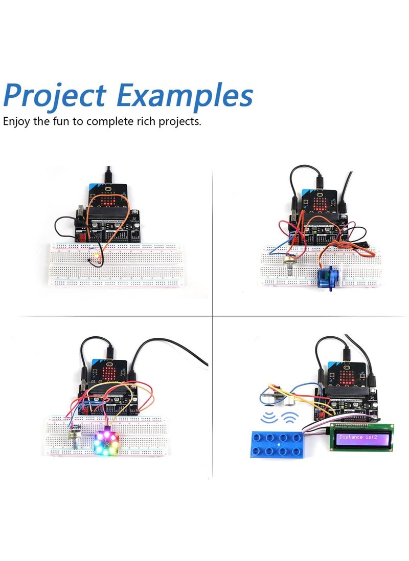 FREENOVE - Ultimate Starter Kit for BBC Micro bit (V2 Included), 316 Page Detailed Tutorial, 225 Items, 44 Projects, Blocks and Python Code - Image 1
