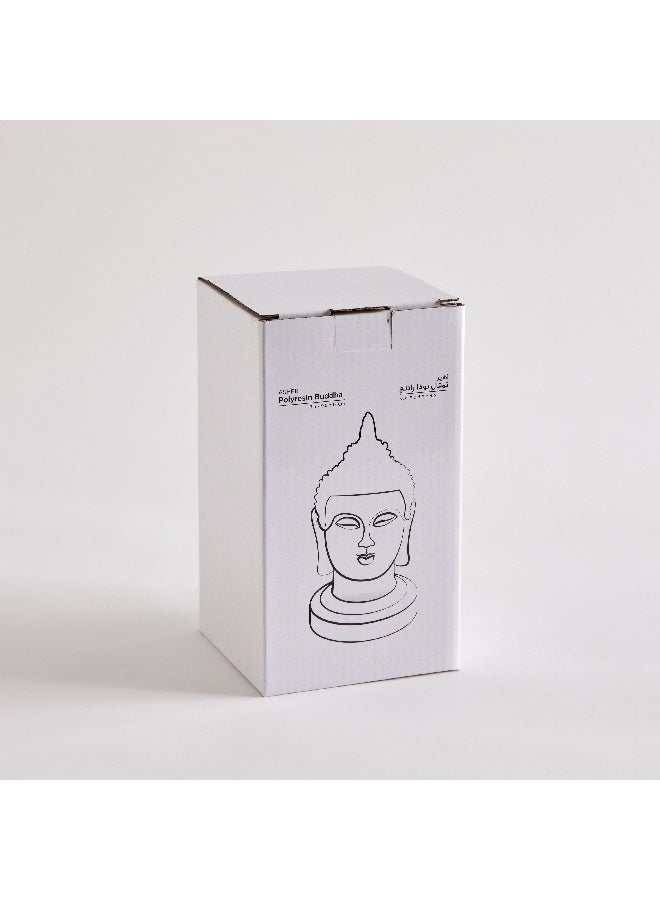 Home Box Asher Polyresin LED Light Head on Wooden Base 9.5 x 9.5 x 17 cm - Image 4