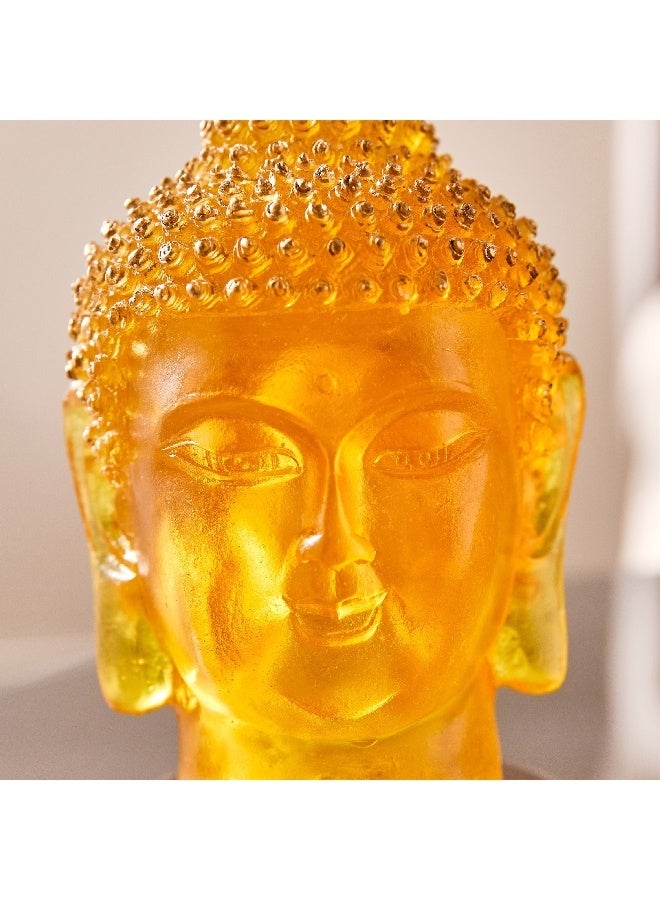 Home Box Asher Polyresin LED Light Head on Wooden Base 9.5 x 9.5 x 17 cm - Image 2