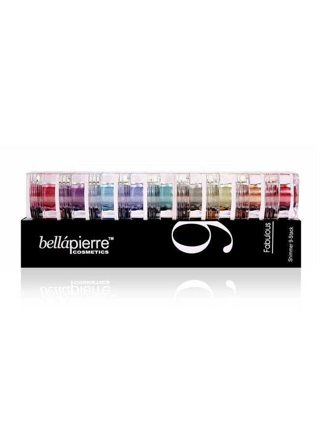 BellaPierre - Shimmer Powder 9 Stack : Paraben Free : Vegan & Cruelty Free : 9 Count Fabulous - Image 1