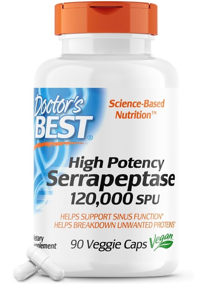 High Potency Serrapeptase Non-Gmo Gluten Free Vegan Supports Healthy Sinuses 120000 Spu 90 Count - pzsku/ZD884EFF25A4BF7592857Z/45/_/1725282229/6831718f-ffd2-457a-8e10-09e55a044f6a