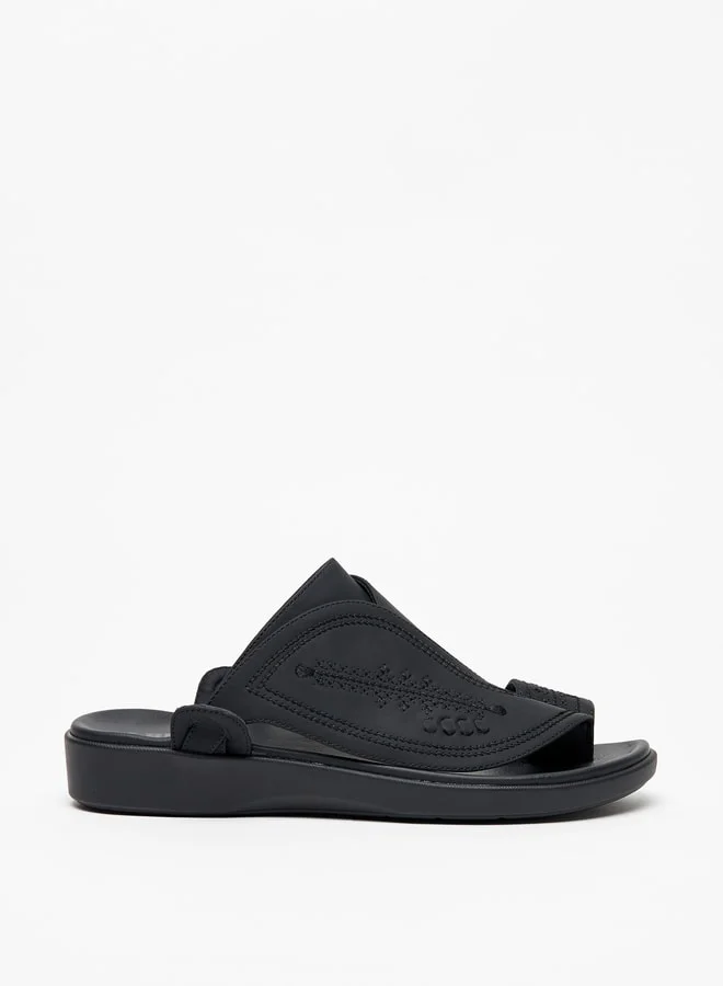 ال بي ال من شو اكسبرس Men's Stitch Detail Slip-On Arabic Sandals