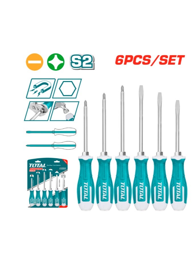 توتال مجموعة مفكات براغي 6 قطع THGSS2606 - Image 2