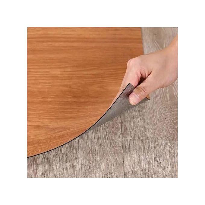 HAPPYMATES Wood Grain Peel and Stick Thickened 1.5mm Vinyl Flooring Roll – Waterproof Self Adhesive Floor & Wall Sticker, Foam Tile Wallpaper for Kitchen, Bathroom, and Home Decor (24 X 50 inch) - Image 5