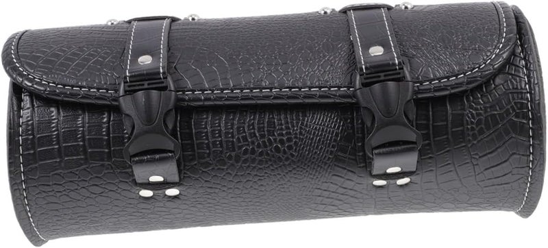Motorcycle Side Bag Crocodile Texture Saddle Storage Pouch Front Rear Mount for Cruiser Touring Riding Equipment - Image 1