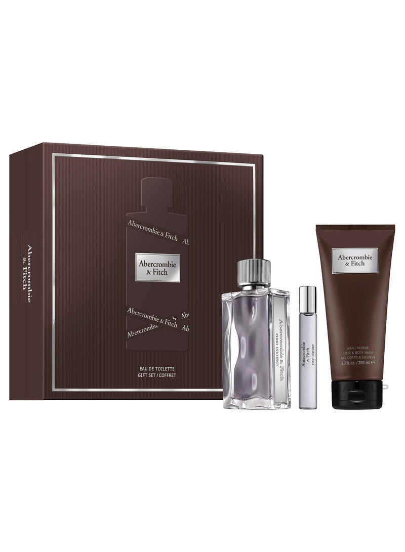 Abercrombie & Fitch Men's Gift Set | Eau de Toilette 100ml + Eau de Toilette 15ml + Hair and Body Wash 200ml - Image 1